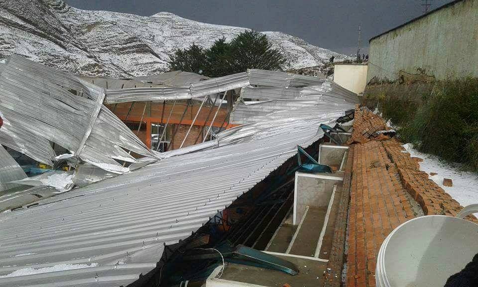 5 techo afectado por granizada