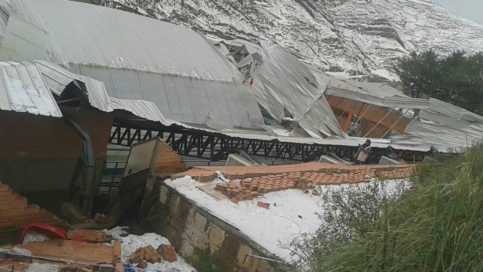 8 techo de piscina la mas afectada