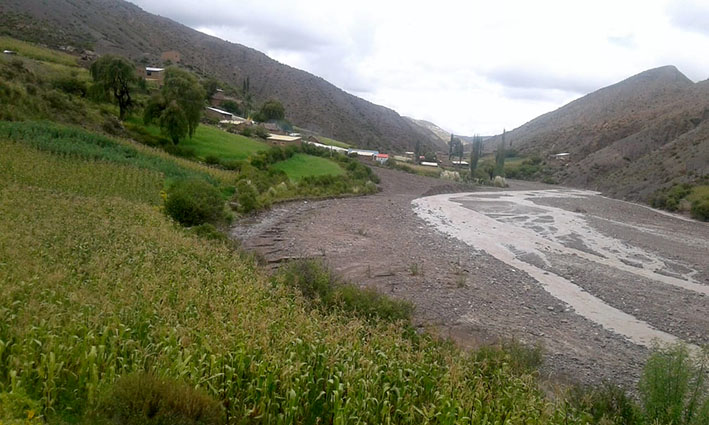 Cosechas NPotosí rio y cultivos