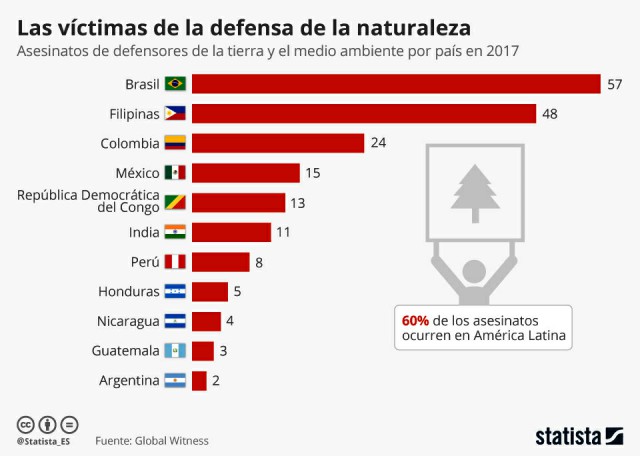 Defensores Estadísticas de Victimas web