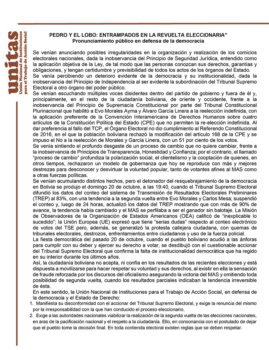 Pronunciamiento unitas 1