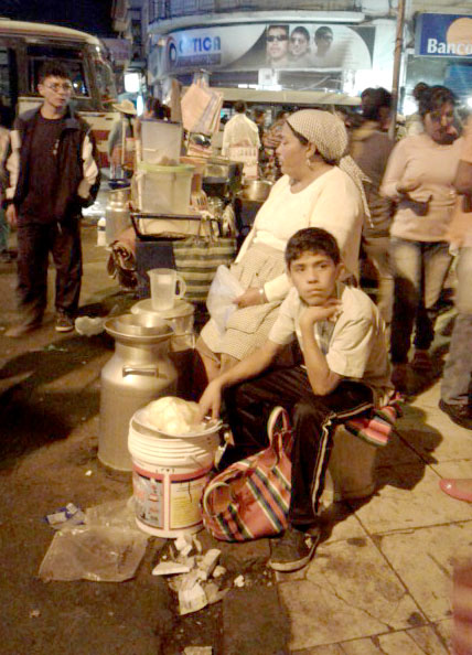 Venta de leche mercados