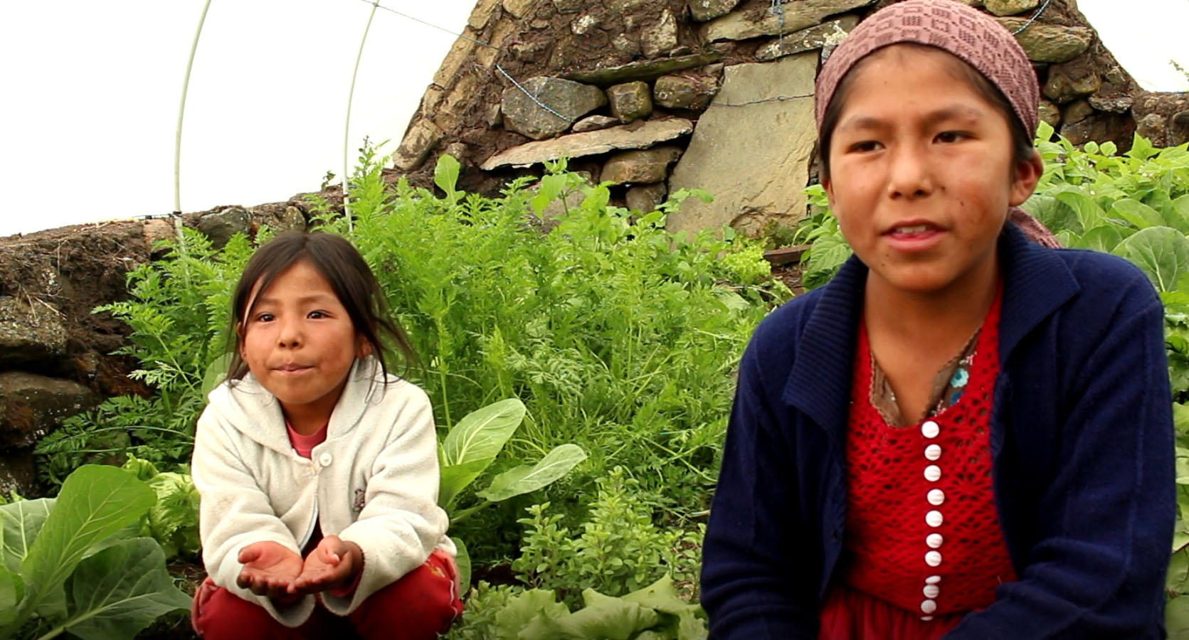 niñas bajo chillavi