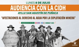 LA CIDH ATENDERÁ LA DENUNCIA DEL AYLLU PUÑACA POR LAS AFECTACIONES DE LA CONTAMINACIÓN MINERA