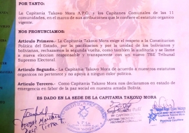 Pronunciamientos: &quot;Exigimos el respeto a la Constitución&quot;