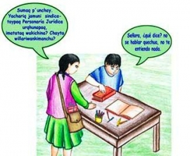 “LEY Nº 269 GENERAL DE DERECHOS Y POLÍTICAS LINGÜÍSTICAS: “Toda persona, tiene derecho a recibir atención en su idioma...”