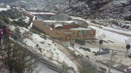 GRANIZADA EN CATAVI: Lluvia con granizo sorprende a pobladores