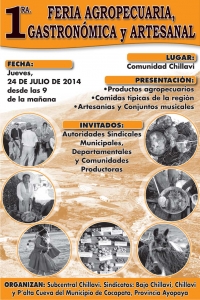 Primera Feria Agropecuaria, Gastronómica y Artesanal