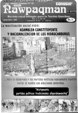 Revista rural bilingüe Conosur Ñawpaqman 113