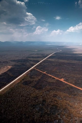 Valle de Tucavaca después de los incendios forestales
