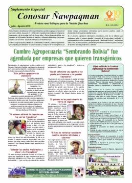 Suplemento Campaña en contra de los transgénicos