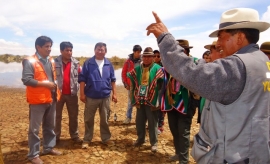 LAGO POOPÓ: Inspección conjunta para dragado del Río Desaguadero