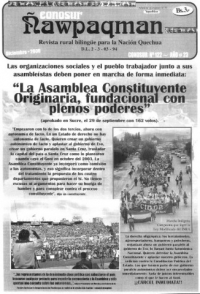 Revista rural bilingüe Conosur Ñawpaqman 122